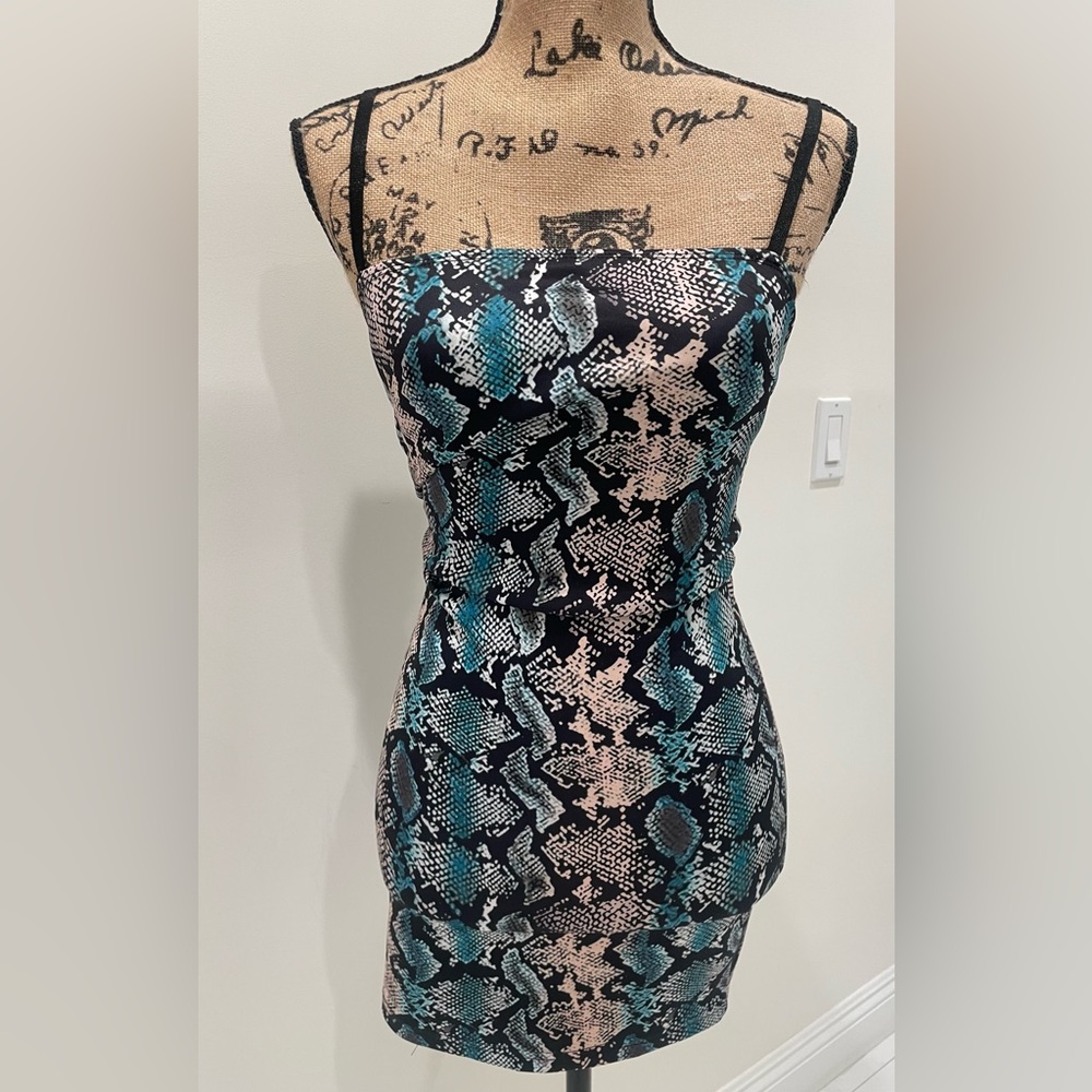 Brand New Snakeskin Mini Dress